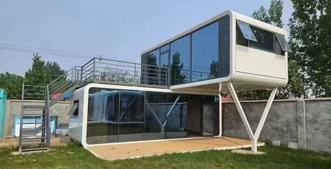 Apple Cabin - Modern Apple Cabin prefab units for resort accommodation, glamping sites, tiny homes, offices and commercial stays that need a strong visual identity