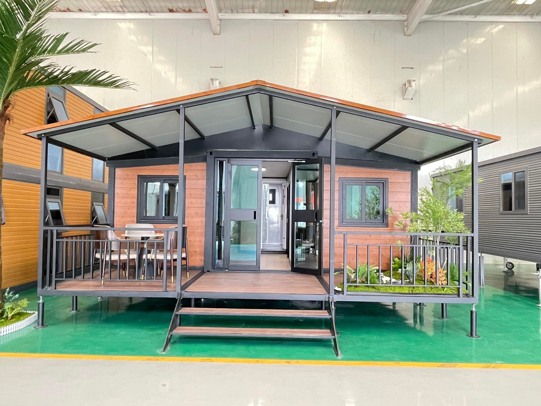 Expandable Container House application image for 20ft and 40ft expandable units for homes, site offices, worker dormitories and camps