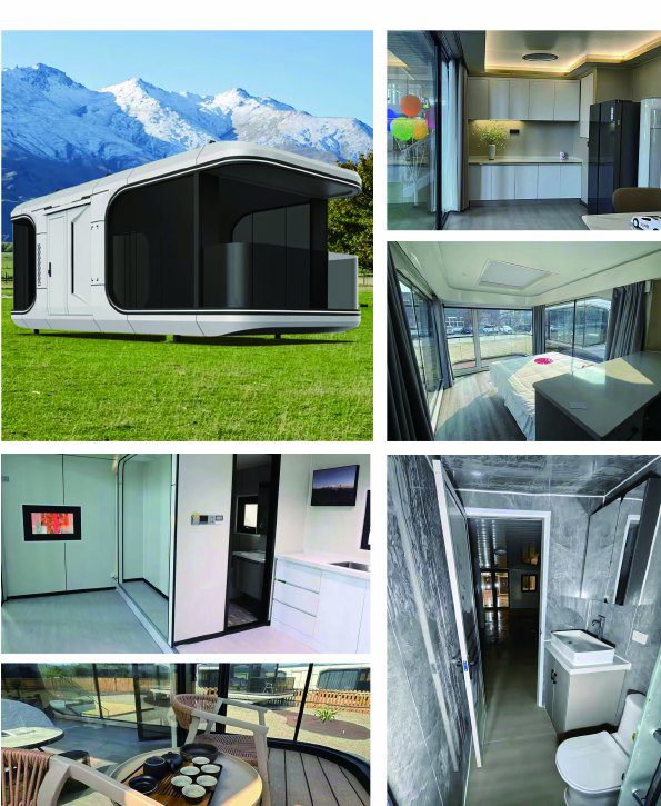 Container house delivery and installation photo area